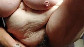 German Granny Slut Fucks Her Hairy Pussy