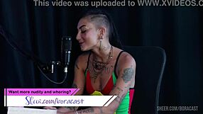 Bruna Carlos Fingers and Fucks in Sheer Red Casting Comp