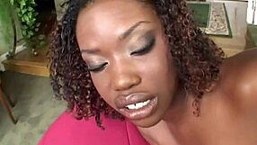 Dark Ebony Babe's Tears Flow as Two White Boys DOUBLE PENETRATE Her Big Tits Ass