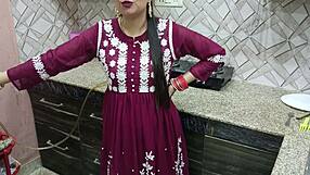 desi bhabhi uh gettin pounded so hard by devar's cock in kitchen mess