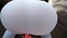 caught sis fingering then creampie through yoga pants hole