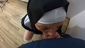 Check out slutty nun and nympho maid in wild cosplay compilation preview
