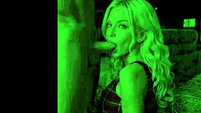 Sexy Blonde Slut Deepthroats Cock with Gagging Blowjob Before Facial Cumshot in the Barn