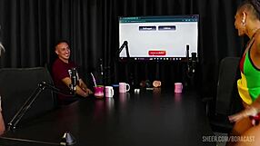 Bruna Carlos Fingers and Fucks in Sheer Red Casting Comp