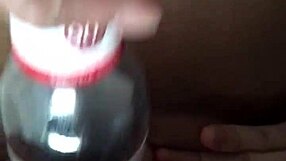 amateur milf pussy stretched wide open by bottle doggystyle screaming squirting