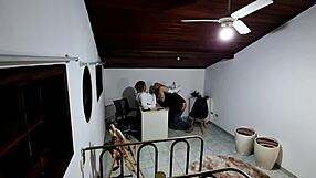 Seduced Student Spreads Legs On Teacher's Desk For Doggystyle Pussy Pounding And Ass Lick