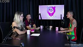 Bruna Carlos Fingers and Fucks in Sheer Red Casting Comp