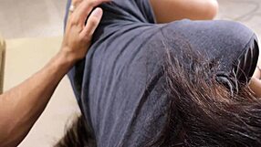 My sexy stepsis loves hands-free deepthroat on my big cock then swallows my cumshot.