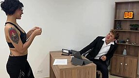 petrovakathx bends over bed for boss's monster cock doggystyle pounding