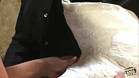 naughty nurse removes cast then takes patient's cock deep in her ass doggystyle