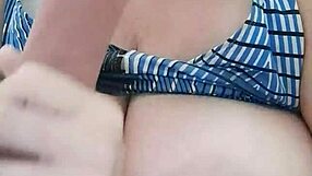 HUGE BLONDE MILF POUNDS BIG PUSSY LIPS WITH DILDO TOYS NIPPLES!