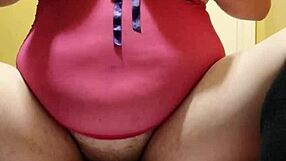 chubby fox moans playing with huge bad dragon and sticky cum lube