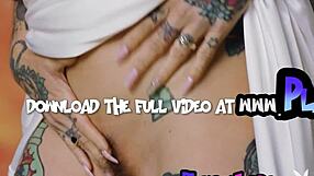 Joanna Angel bares naked milf curves hiding sexy tattoos