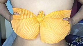 desi bhabhi's huge natural tits sway seductively homemade indian milf tease