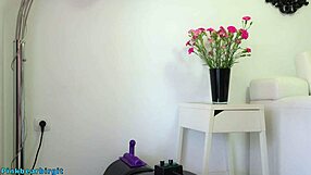 beautiful mommy rides sybian machine moaning to squirting orgasm