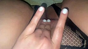 latina fingers wet pussy to explosive orgasm close-up