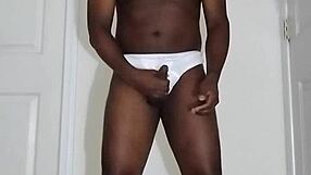 Solo First Time Masturbating In White Underwear Again After August