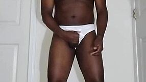 Solo First Time Masturbating In White Underwear Again After August