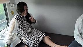 Chubby MILF Mommy Fucked DOGGYSTYLE by Monster Cock on Train FAT Ass Bouncing Hard