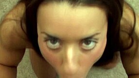 horny babe gives sloppy blowjob to satisfy her oral cravings