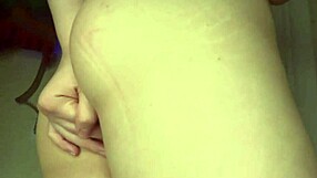 watch this fat teen's shaved pussy gape wide in close-up finger blast!!