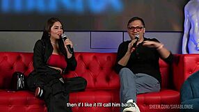 ever fucked a big dick fan live on tv with cuck boyfriend watching?