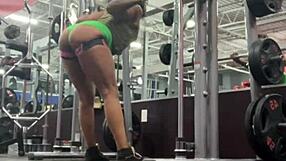 my heart races for bobbi jo's cute ebony shorts fetish