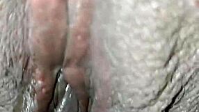 Auntys Creamy Pussy Dripping with Intense Orgasmic Release