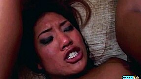 obedient asian strips then gets ass stretched hard?