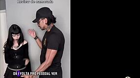 Pawg Goth Amberzinha's Backstage Bend Over Craves Thick Cock Ride