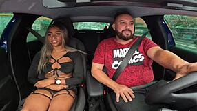 Feels So Good Licking Juicy Brazilian Pussy In Car Public Streets
