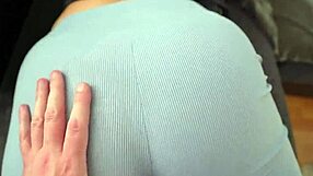 caught sis fingering then creampie through yoga pants hole