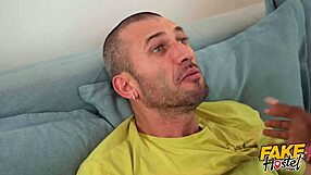 Fake Hostel Ebony Mystique Steals Russian Babe's Boyfriend for Thick Cock Double Dip Threesome Orgasm Fest.