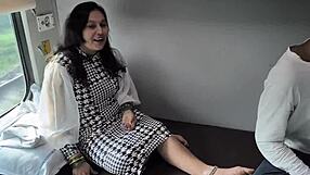 Chubby MILF Mommy Fucked DOGGYSTYLE by Monster Cock on Train FAT Ass Bouncing Hard