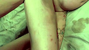 Shemale Mistress In Lingerie Dominates Goth Whore's Big Tits With Kinky Anal Strap