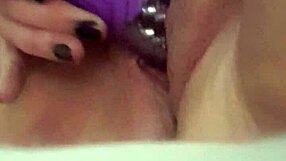 bbw spreads wide for quick toy insertion in her dripping wet pussy, you in?