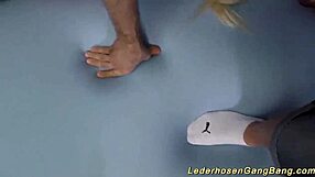 busty german girls get extreme gangbang fucked at wild party orgy choking on cocks