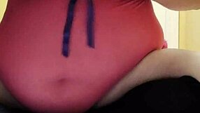 chubby fox moans playing with huge bad dragon and sticky cum lube