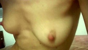 Blonde Italian milf masturbates before fucking husbands friend passionately