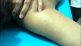 Therapist's Oiled Hands Feast on Slave Whore's Buttocks