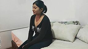 Stunning petite latina Kiomi rides cock hard in raw casting fuck