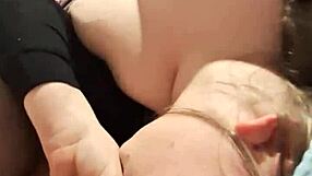 big tits german teen blows huge cock fingers shaved pussy before facial cumshot