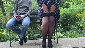 stepmom's hairy pussy drips after pissing, craving stepson's tongue deep inside