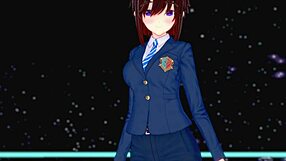 abby meets protagonist-kun and they switch roles in a playful shemale encounter