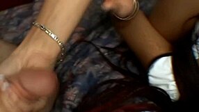 SLUT BRUNETTES go wild in HORNY lesbian ORGY blowjob threesome!