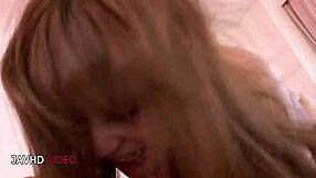 rinka aiuchi stockings blowjob leads to threesome fuck?