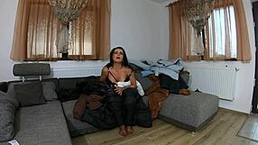 omg watch this curvy milf goddess masturbate in lingerie and slap her huge ass!