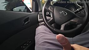 Risky Public Jerkoff For Street Hottie