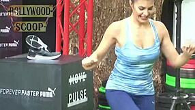 jacqueline fernandez intense workout exercise routine