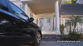 curvy ebony babe savors every inch of vanilla cock